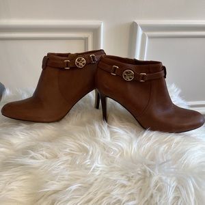 Coach Brown Salene Cow Safari Booties